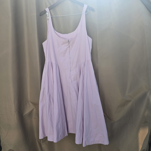 By Anthropologie Sleeveless Scoop-Neck Basque-Waist Midi Dress - Picture 5 of 8